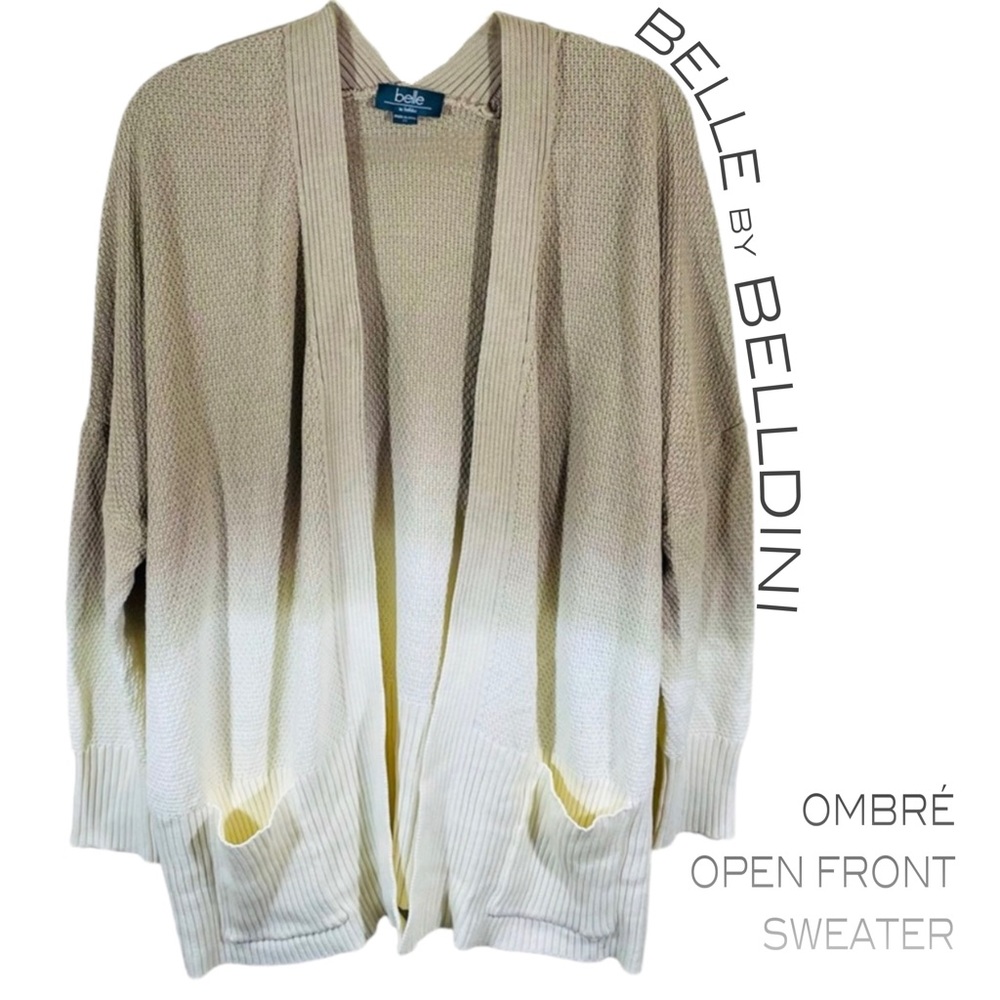 Belle Belldini Plus Size Ombré Open Front
Cardigan Sweater - Picture 1 of 9